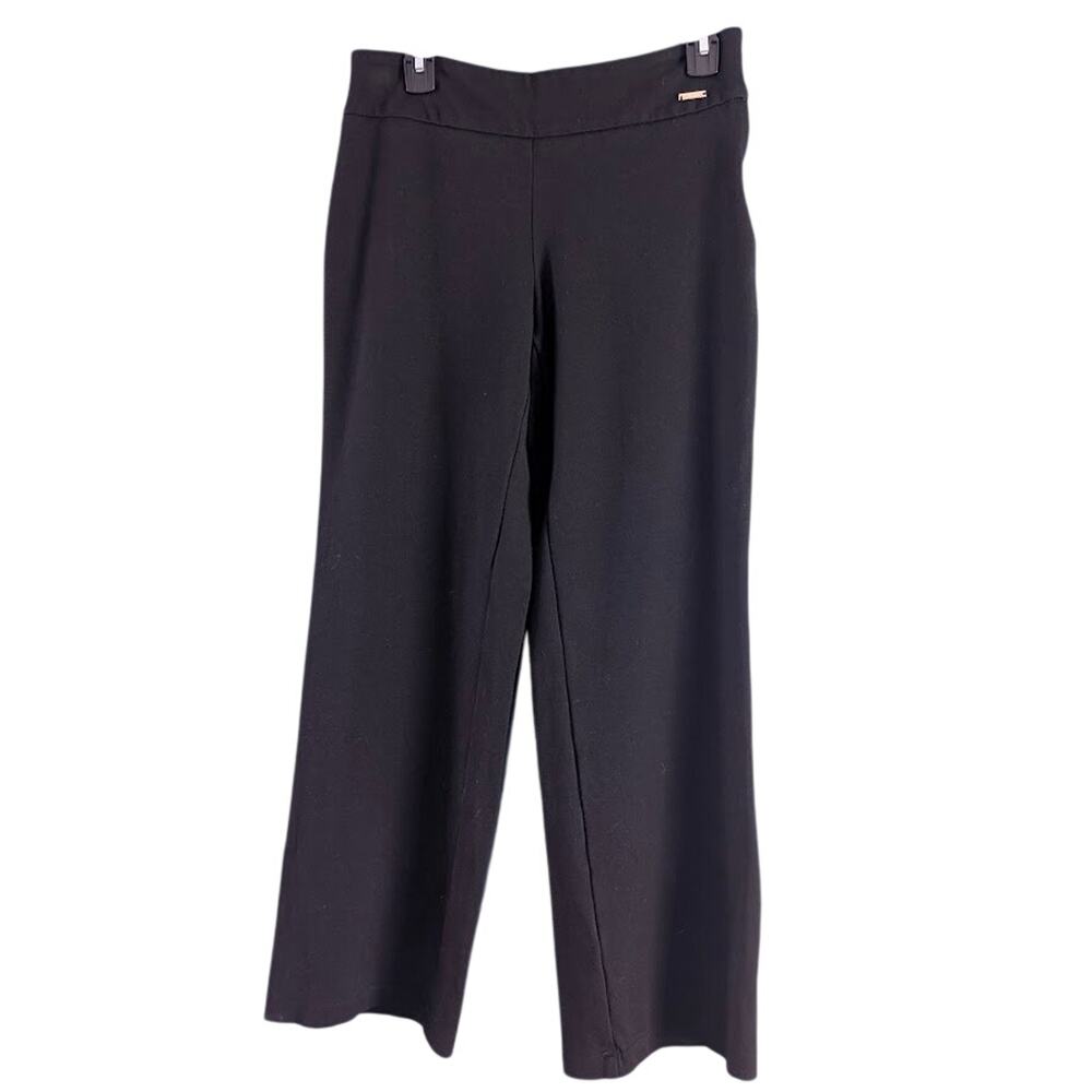 Tahari Dress Pants Womens Size 6 Black Side Zipper Flat Front